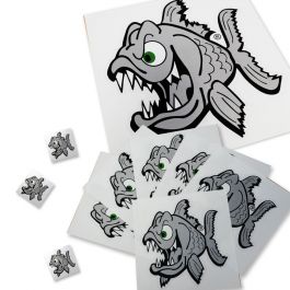 Pyranha Angry Fish Stickers